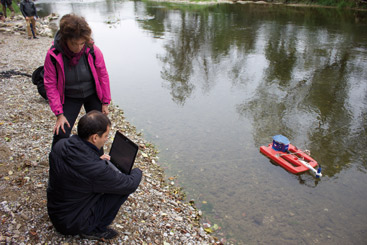 © Agency for the Water District of the River Sava, Bosnia and Herzegovina a group of people in the water