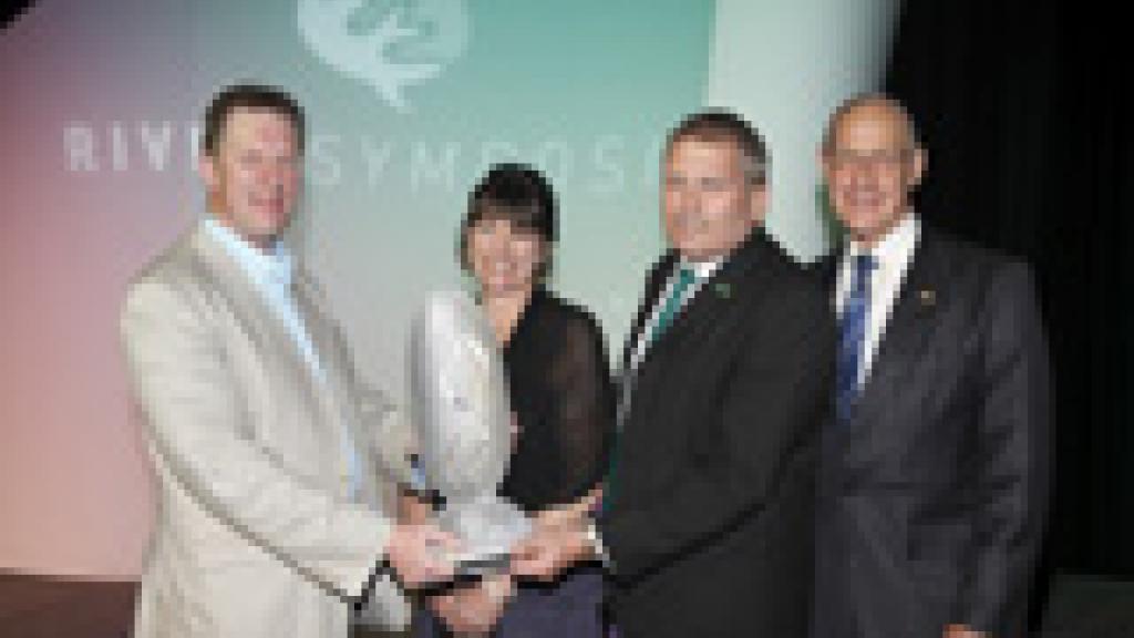 2010 Riverprize winners pose with award