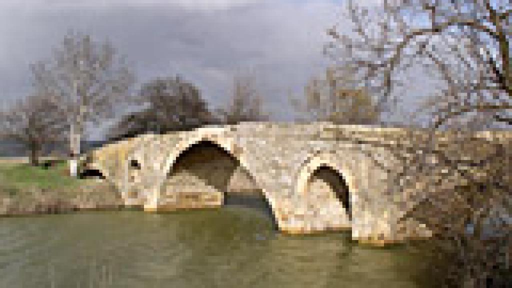 a bridge over a body of water