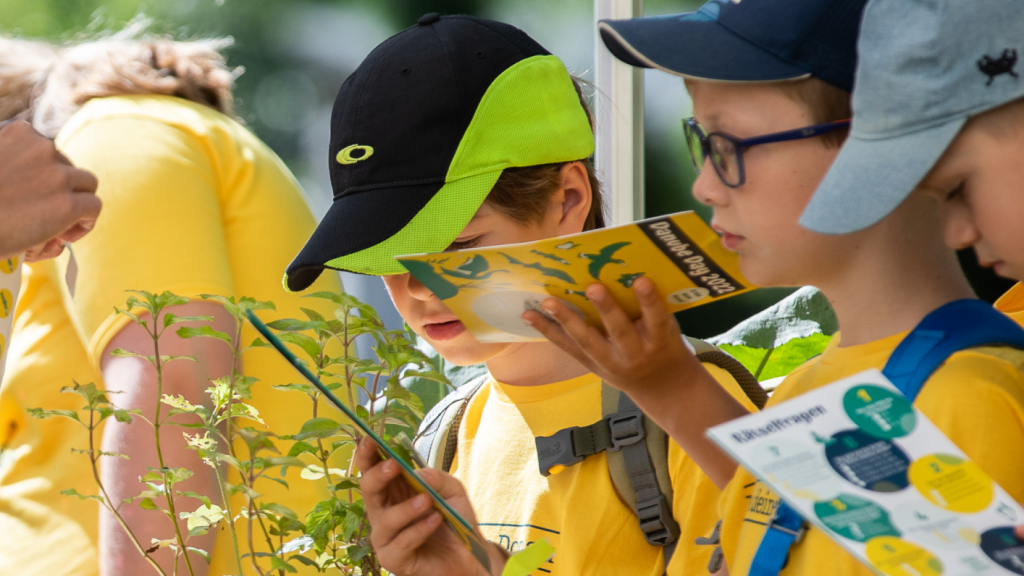 Close up of young children at 2022 Danube Day event.