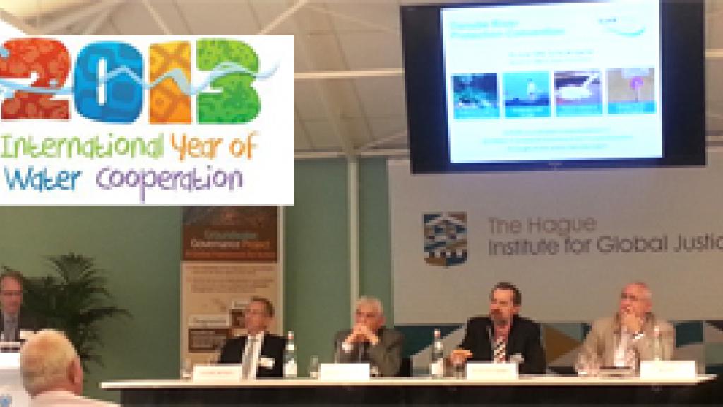 Participants at 2013 UN International Year on Water Cooperation event