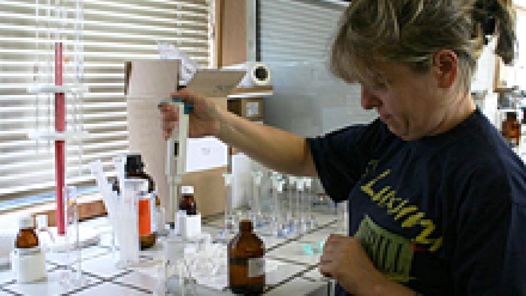 Woman in a lab