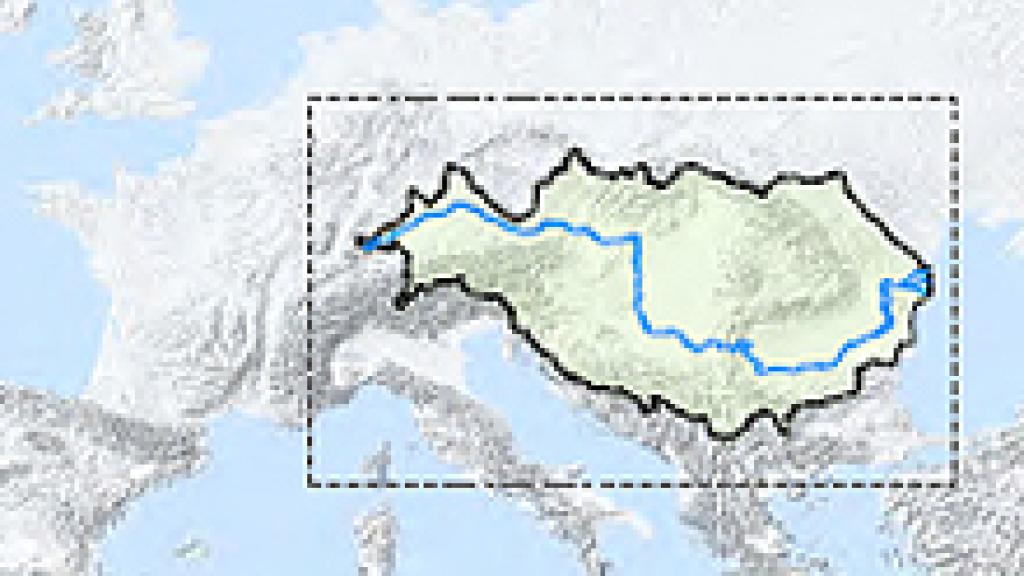 Map of Danube region 