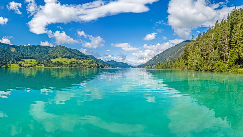 a large blue body of water