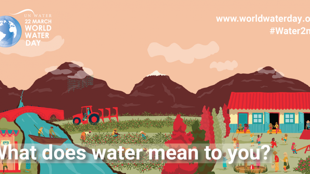 Image text: WORLD WATER DAY What does water mean to you? 