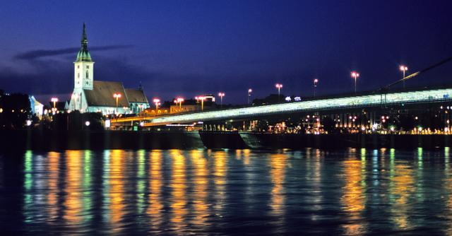 a bridge over a body of water