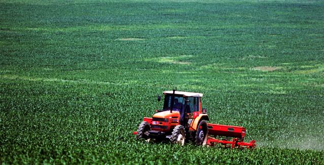 a truck on a field