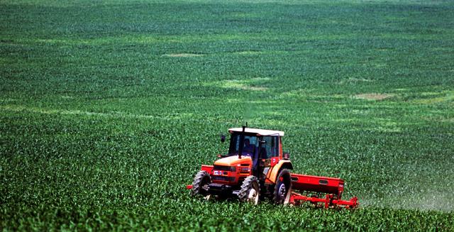 a truck on a field