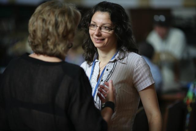 a person wearing glasses