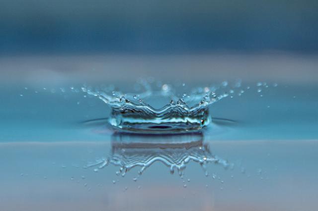 Close up of water drop